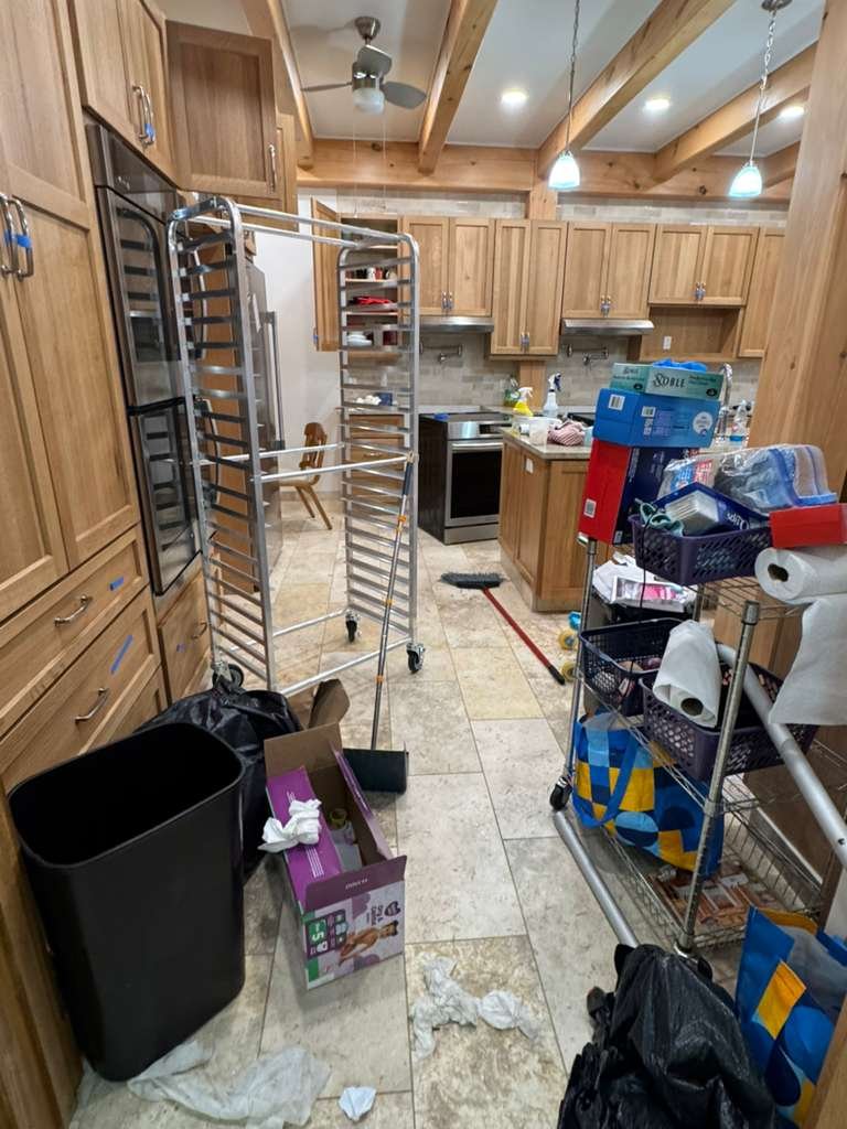 Kitchen before professional cleaning
